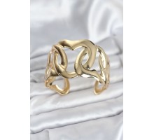 Pirinç Gold Renk Vintage Kadın Bileklik - TJ-BB8059