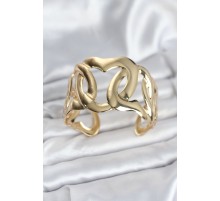 Pirinç Gold Renk Vintage Kadın Bileklik - TJ-BB8059