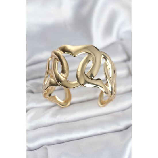 Pirinç Gold Renk Vintage Kadın Bileklik - TJ-BB8059