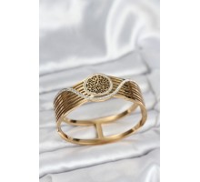 316L Çelik Gold Renk Yaşam Ağacı Modelli Kadın Kelepçe Bileklik - TJ-BB8073