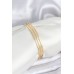 316L Çelik Gold Renk Simli Model Ajda 65 mm Kadın Bileklik - TJ-BB8076
