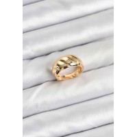 Gold Renk Bombeli Sarmal Yüzük TJ-BYK3908