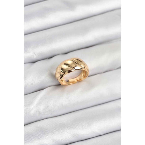 Gold Renk Bombeli Sarmal Yüzük - TJ-BYK3908