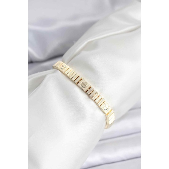 Gold Renk Vip Seri Bileklik - TJ-BB8078