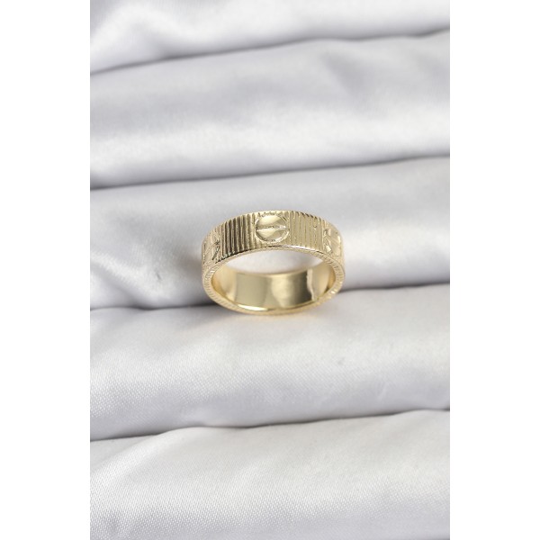 Gold Renk Model Kadın Yüzük - TJ-BYK3910