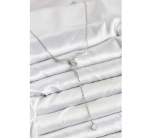 316L Çelik Zincir Gümüş Renk Yılan Model Y Kolye - TJ-BKO10663