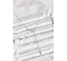 316L Çelik Zincir Gümüş Renk Yıldız Model Y Kadın Kolye - TJ-BKO10667