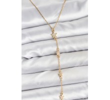 316L Çelik Zincir Gold Renkli Yıldız Model Kadın Y Kolye - TJ-BKO10670