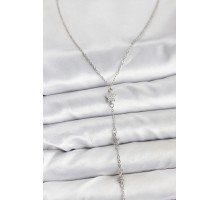 316L Çelik Zincir Gümüş Renkli Yıldız Model Kadın Y Kolye - TJ-BKO10671