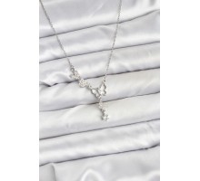 316L Çelik Zincir Gümüş Renk Kelebek Model Kadın Kolye - TJ-BKO10677