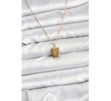 316L Çelik Zincir Gold Renk Minimal Kutup Yıldızı Model Kadın Kolye - TJ-BKO10683