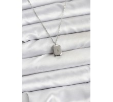 316L Çelik Zincir Gümüş Renk Minimal Kutup Yıldızı Model Kadın Kolye - TJ-BKO10684