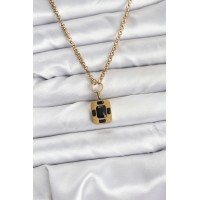 316L Çelik Zincir Gold Renk Vintage Model Kadın Kolye TJ-BKO10687
