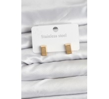 316L Çelik Gold Renk Külçe Altın Model Kadın Küpe - TJ-BKP11353