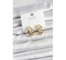 Pirinç Gold Renk Vintage Halka Model Kadın Küpe - TJ-BKP11357