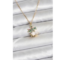 316L Çelik Zincir Gold Renk Chirtsmas Bell Model Yılbaşı Temalı Kadın Kolye - TJ-BKO10706