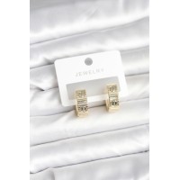 Pirinç Gold Renk Halka Kadın Küpe TJ-BKP11381