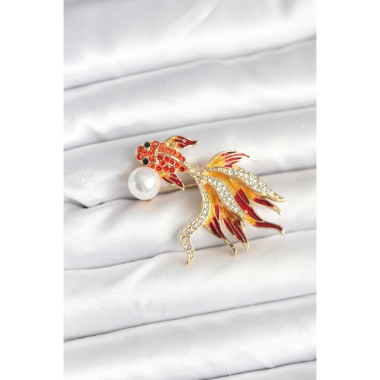 Japon Balığı Model Broş - TJ-BR468