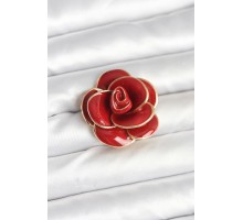 Kırmızı Gül Model Broş - TJ-BR471