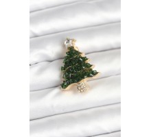 Çam Ağacı Model Yılbaşı Temalı Broş - TJ-BR476