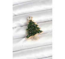 Çam Ağacı Model Yılbaşı Temalı Broş - TJ-BR476