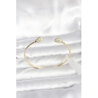Pirinç Gold Renk Yılan Model Bileklik TJ-BB8088