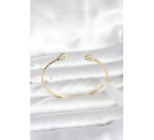 Pirinç Gold Renk Yılan Model Bileklik - TJ-BB8088