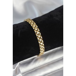 316L Çelik Gold Renk 7 mm Kalınlık Erkek Bileklik TJ-EB3763