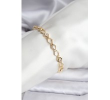 14K Gold Renk Kaplama Baklava Dilim Model Kadın Bileklik - TJ-BB8115