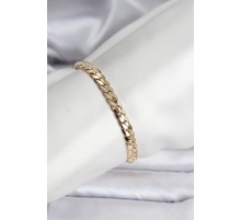 14K Gold Renk Kaplama Ezme Zincir Model Kadın Bileklik - TJ-BB8116
