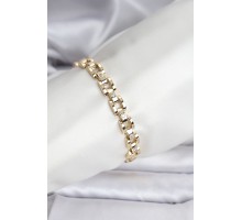 14K Gold Renk Kaplama Zirkon Taşlı CM Kadın Bileklik - TJ-BB8117