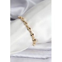 14K Gold Renk Kaplama Kahve Çekirdeği Model CM Kadın Bileklik TJ-BB8119
