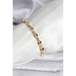 14K Gold Renk Kaplama Kahve Çekirdeği Model CM Kadın Bileklik TJ-BB8119
