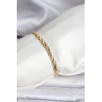 14K Gold Renk Kaplama Lazer Zincir Model CM Kadın Bileklik TJ-BB8125