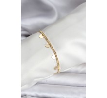 14K Gold Renk Kaplama Kalpli Model CM Kadın Bileklik - TJ-BB8131