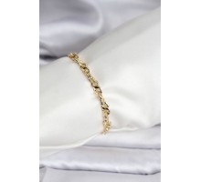 14K Gold Renk Kaplama Zincir Model CM Kadın Bileklik - TJ-BB8134