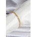 14K Gold Renk Kaplama Lazerli Zincir Model CM Kadın Bileklik - TJ-BB8136