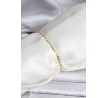 14K Gold Renk Kaplama Minimal Zincir Model CM Kadın Bileklik - TJ-BB8137