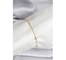 14K Gold Renk Kaplama Topçuklu Model CM Kadın Bileklik - TJ-BB8138