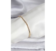 14K Gold Renk Kaplama Zincirli Model CM Kadın Bileklik - TJ-BB8139