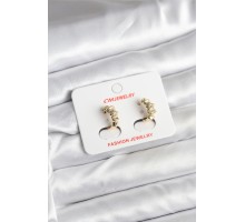 14K Gold Renk Kaplama CM Kadın Küpe - TJ-BKP11403