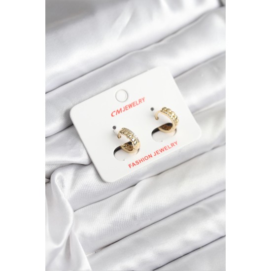 14K Gold Renk Kaplama CM Kadın Küpe - TJ-BKP11407