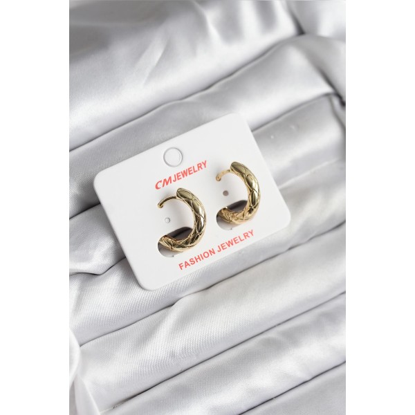 14K Gold Renk Kaplama CM Kadın Küpe - TJ-BKP11411