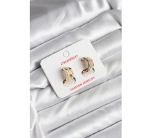 14K Gold Renk Kaplama CM Kadın Küpe - TJ-BKP11414