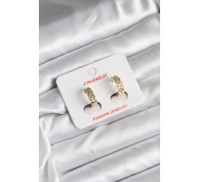 14K Gold Renk Kaplama CM Kadın Küpe - TJ-BKP11416