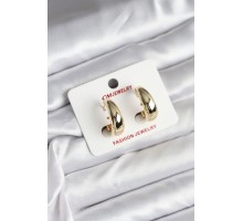 14K Gold Renk Kaplama Halka CM Kadın Küpe - TJ-BKP11426