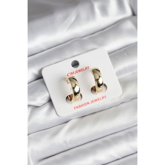 14K Gold Renk Kaplama Halka CM Kadın Küpe - TJ-BKP11430