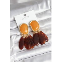 Pirinç Gold Renk Vintage Model Kadın Küpe TJ-BKP11431