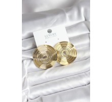 Pirinç Gold Renk Circle Model Kadın Küpe - TJ-BKP11435
