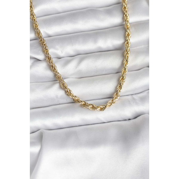 14K Gold Renk Kaplama Burgu Model CM Kadın Kolye - TJ-BKO10729
